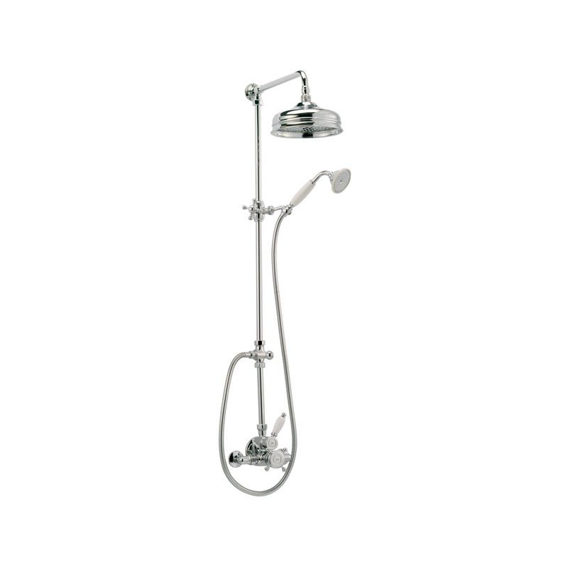 Cifial Traditional Thermostatic Shower Column Chrome