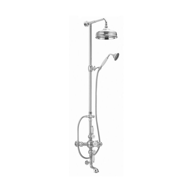 Cifial Traditional Thermostatic Bath/Shower Column Chrome