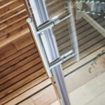 Scudo Bifold 900mm Semi Frameless Shower Door