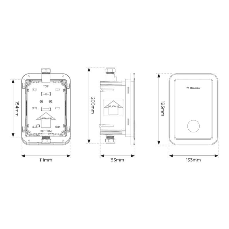 Cistermiser Direct Flush Accessible Urinal Sensor Valve