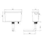 Cistermiser EasyflushEVO Sensor Flush Valve & Concealed Cistern Battery Powered