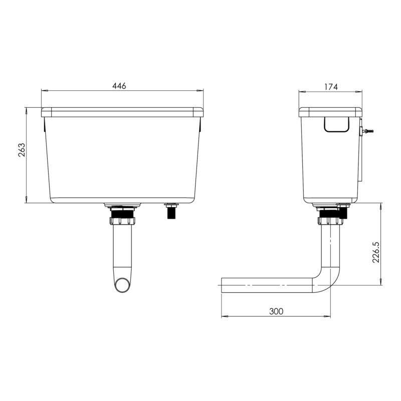 Cistermiser EasyflushEVO Sensor Flush Valve & Concealed Cistern Battery Powered