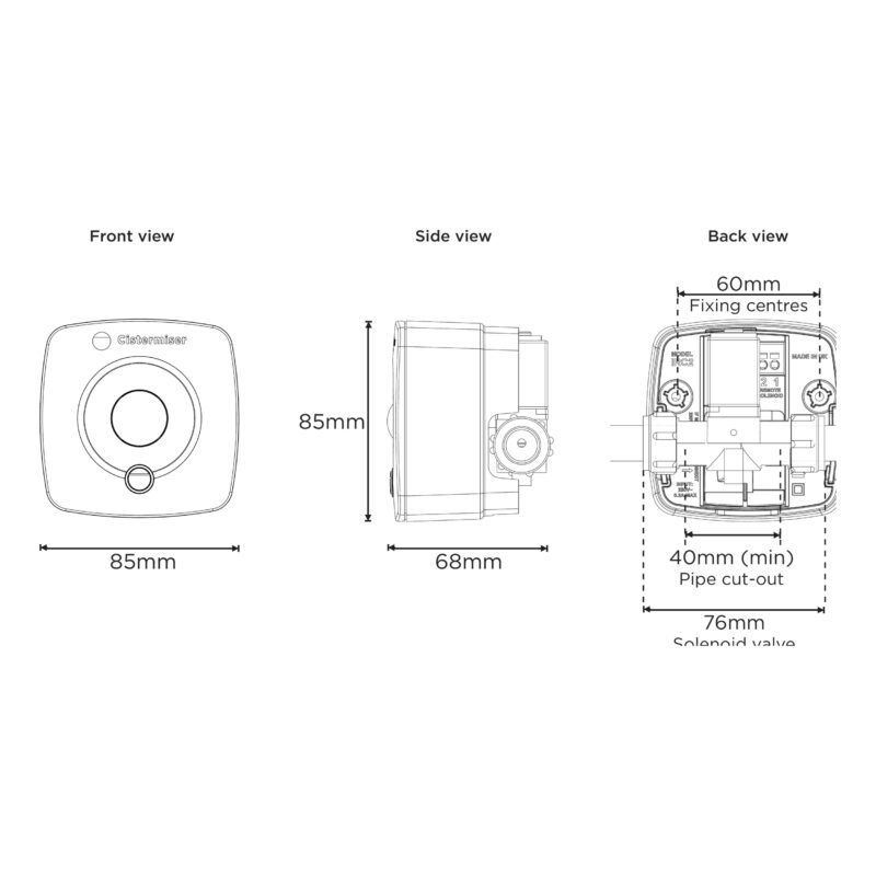 Cistermiser IRC Infrared Urinal Control Valve