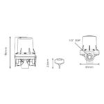 Cistermiser Hydraulic Urinal Control Valve Low Pressure