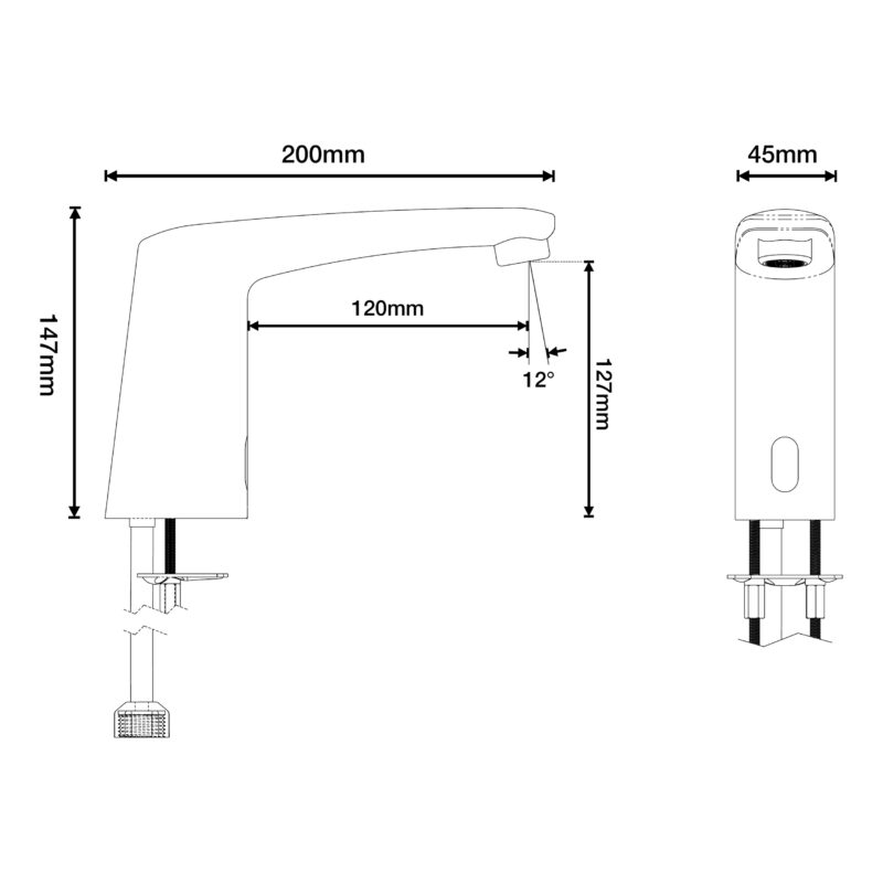 Cistermiser Novatap Infrared Sensor Basin Tap