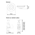 Cistermiser Sensazone Water Supply Shut-Off Controller 15mm