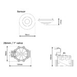 Cistermiser Sensazone Water Supply Shut-Off Controller 1"