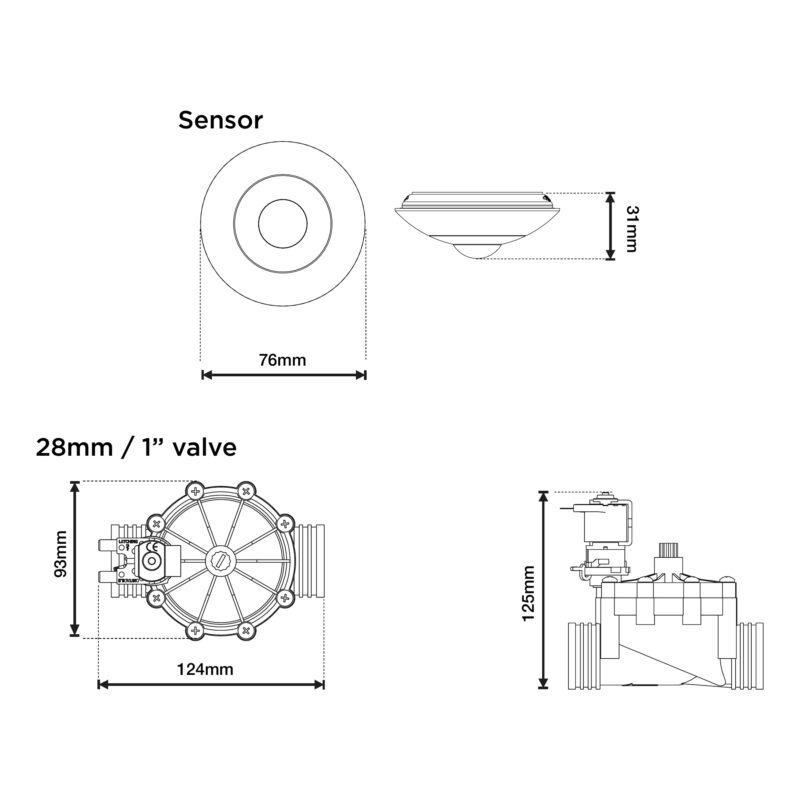 Cistermiser Sensazone Water Supply Shut-Off Controller 1"