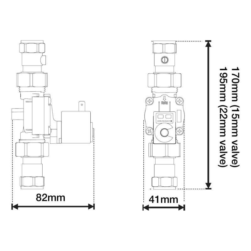Cistermiser Sensazone Additional Solenoid Valve Kit 22mm