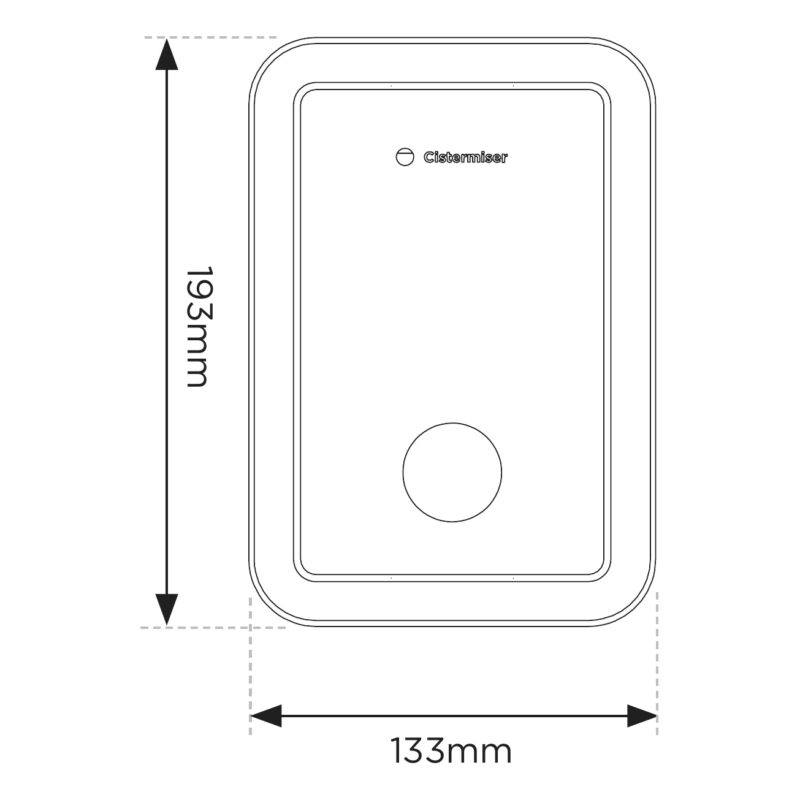 Cistermiser Direct Flush Accessible Front Plate with Sensor
