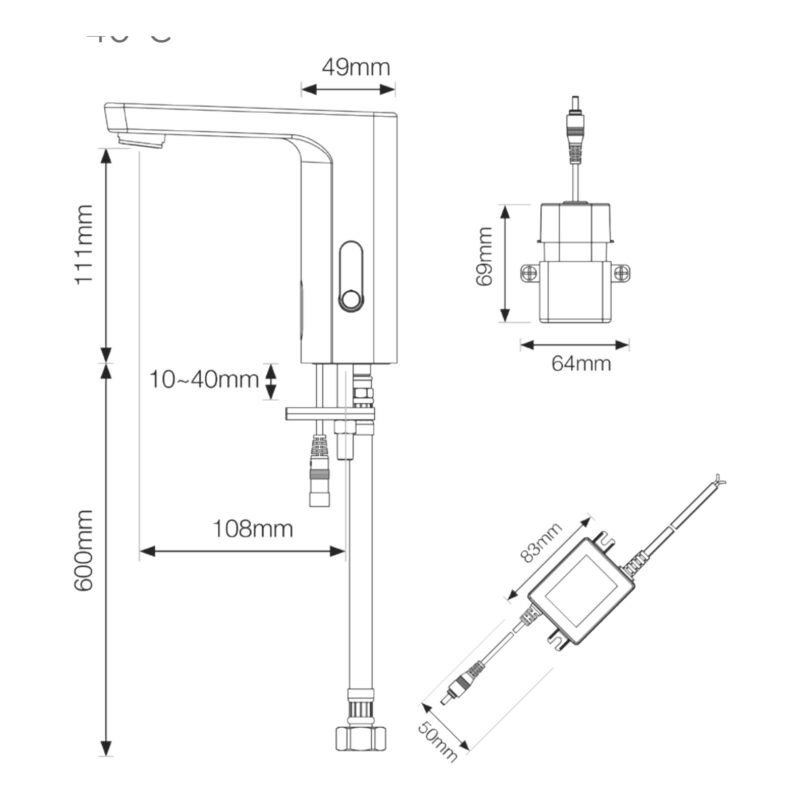 Cistermiser Vecta+ Sensor Mixer Tap
