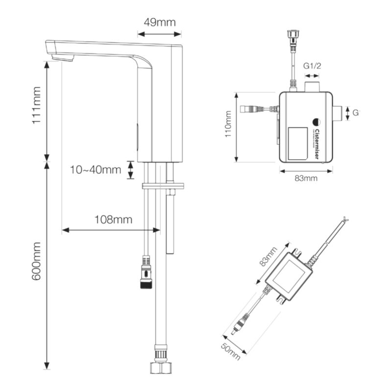 Cistermiser Vecta+ Sensor Tap
