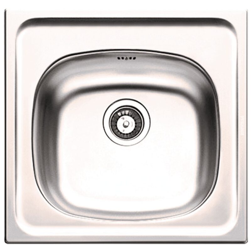 Clearwater E33 1 Bowl Inset Steel Kitchen Sink 465x435mm Clearwater E33 1 Bowl Inset Steel Kitchen Sink 465x435mm
