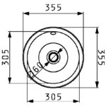 Clearwater Royal Mini 1 Bowl Inset Steel Kitchen Sink 355x355mm