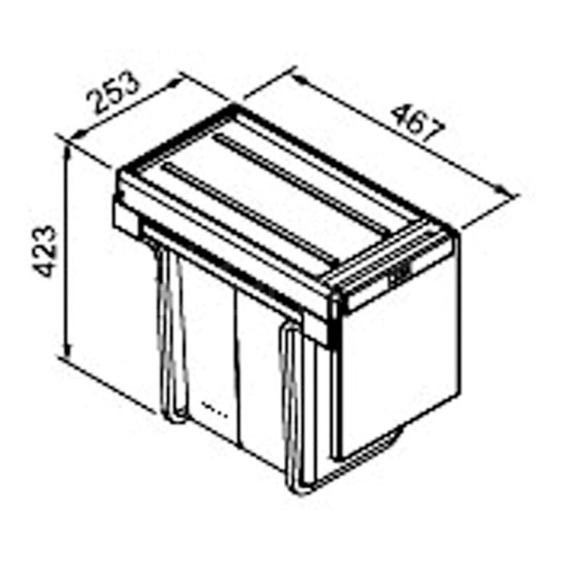 Clearwater Linea Waste Bin 130