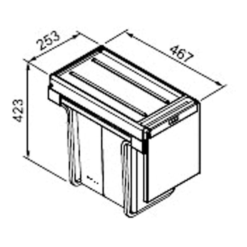 Clearwater Linea Waste Bin 330