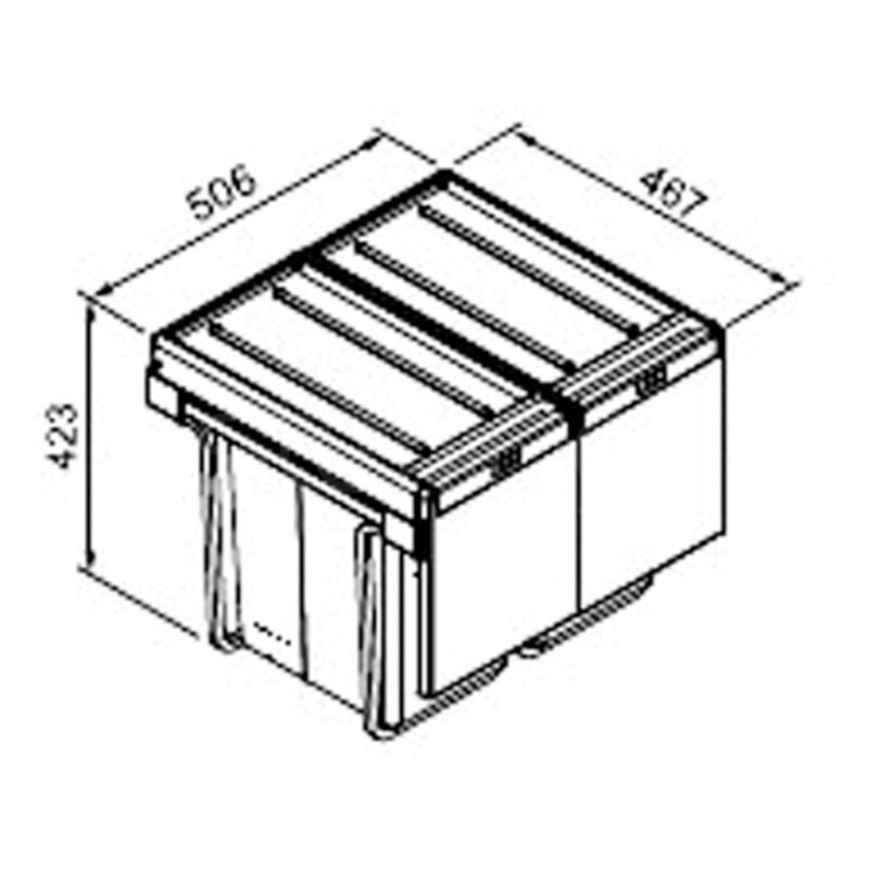 Clearwater Linea Waste Bin 360