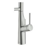 Clearwater Alasia Semi Pro Sink Mixer Brushed Nickel