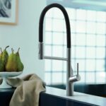 Clearwater Alasia Semi Pro Sink Mixer Brushed Nickel