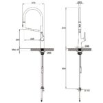 Clearwater Alasia Pro Pull Out Kitchen Sink Mixer Chrome