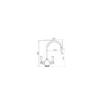 Clearwater Alrisha Mono Sink Mixer Brushed Nickel