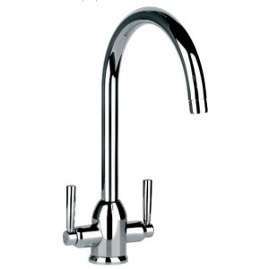 Clearwater Alzira Mono Sink Mixer with Swivel Spout Brushed