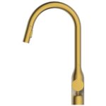 Clearwater Amelio Sensor Kitchen Sink Mixer with Pull Out Brushed Brass