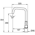 Clearwater Azia Sensor Kitchen Sink Mixer Tap Chrome