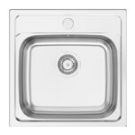 Clearwater Bar 47 1 Bowl Inset Steel Kitchen Sink 480x480mm