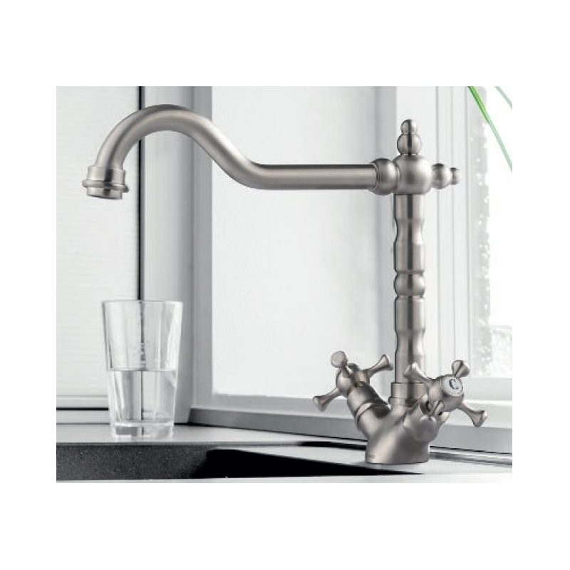 Clearwater Baroc Mono Sink Mixer with Swivel Spout Bronze