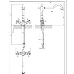 Clearwater Baroc Mono Sink Mixer with Swivel Spout Brushed Brass