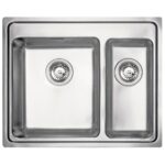 Clearwater Bella 1.5 Bowl Inset Steel Kitchen Sink 625x520mm
