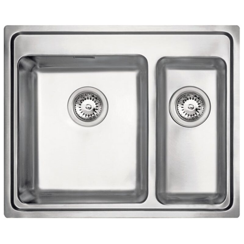 Clearwater Bella 1.5 Bowl Inset Steel Kitchen Sink 625x520mm Clearwater Bella 1.5 Bowl Inset Steel Kitchen Sink 625x520mm