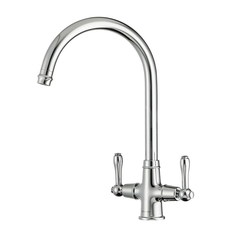 Clearwater Broadway Twin Lever Kitchen Sink Mixer Tap Chrome Clearwater Broadway Twin Lever Kitchen Sink Mixer Tap Chrome