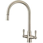 Clearwater Broadway Pull-Out Kitchen Sink Mixer Tap Brushed Nickel