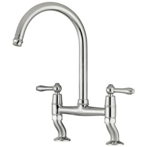 Clearwater Broadway Bridge Kitchen Sink Mixer Tap Chrome