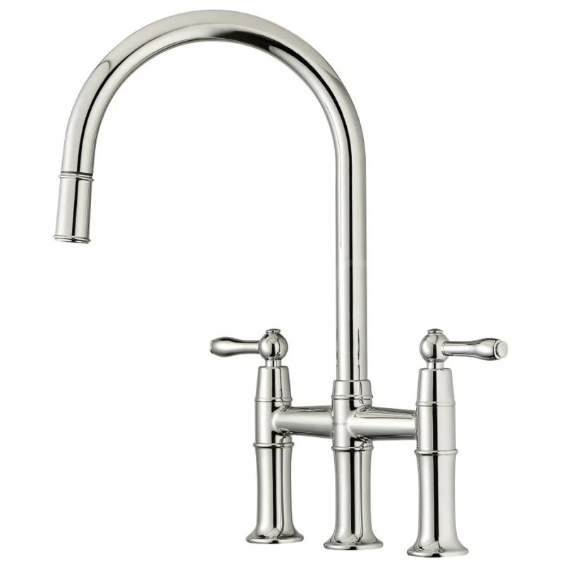 Clearwater Broadway Bridge Pull-Out Kitchen Sink Mixer Tap Chrome