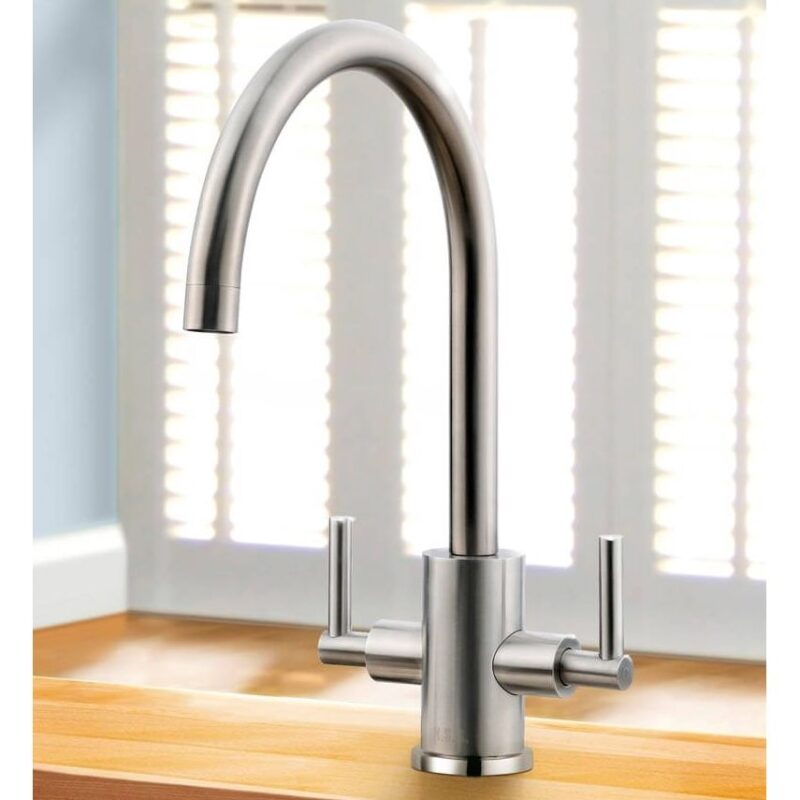 Clearwater Calypso Mono Sink Mixer Stainless Steel
