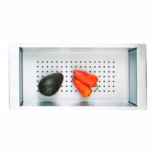 Clearwater Stainless Steel Colander for Salsa, Stark, Linear Plus Sinks