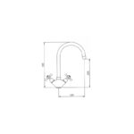 Clearwater Cottage Mono Sink Mixer with Swivel Spout Chrome