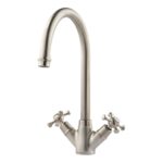 Clearwater Cottage Mono Sink Mixer with Swivel Spout Brushed