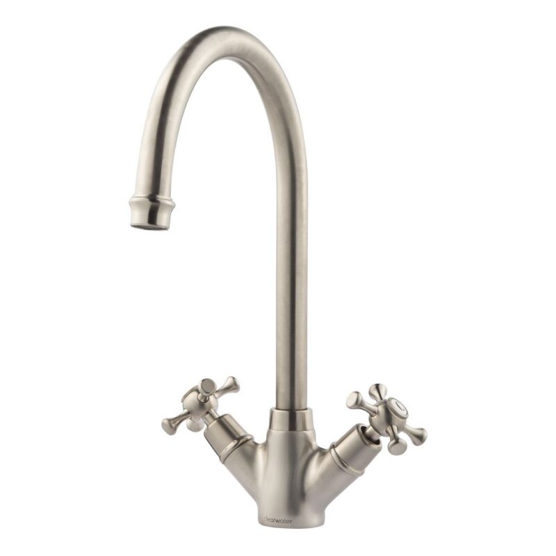 Clearwater Cottage Mono Sink Mixer with Swivel Spout Brushed Clearwater Cottage Mono Sink Mixer with Swivel Spout Brushed