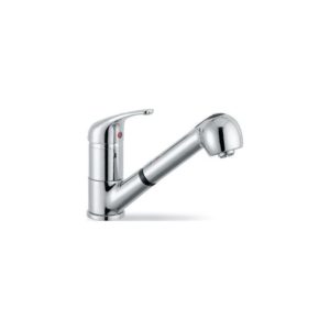 Clearwater Creta Mono Sink Mixer with Pull-Out Spray Brushed