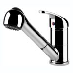 Clearwater Creta Mono Sink Mixer with Pull-Out Spray Chrome