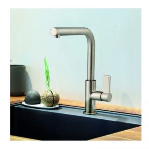 Clearwater Auriga Single Lever Mono Sink Mixer Brushed Nickel
