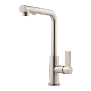 Clearwater Auriga Mono Sink Mixer with Pull-Out Aerator Brushed