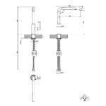 Clearwater Auriga Mono Sink Mixer with Pull-Out Aerator Brushed