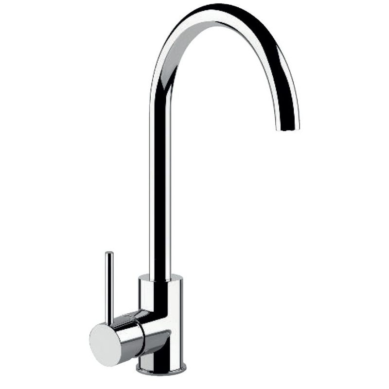 Clearwater Elara Compact Sink Mixer with Swivel Spout Brushed