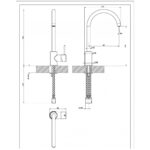 Clearwater Elara Kitchen Sink Mixer Tap Croma Grey Granite