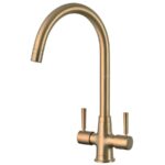 Clearwater Davina Mono Kitchen Sink Mixer Tap Brushed Brass